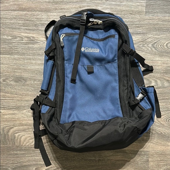 Vintage Columbia Pak Mandu Daypack C2115-407 1990s Blue Hiking Backpack Blue - Picture 1 of 16